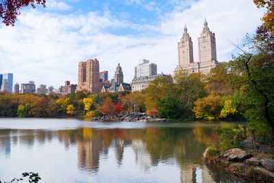 Efterår i Central Park, New York