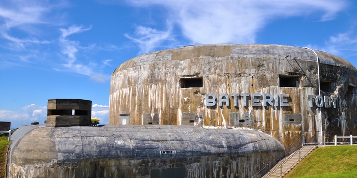 Frankrig, Audinghen - Atlantvoldbatteriet Batterie Todt