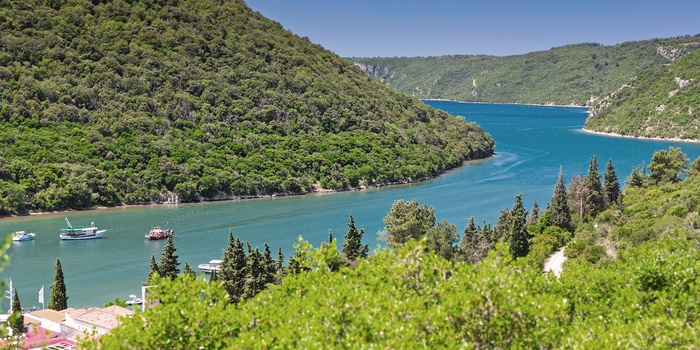 Limski-fjorden i Istrien, Kroatien