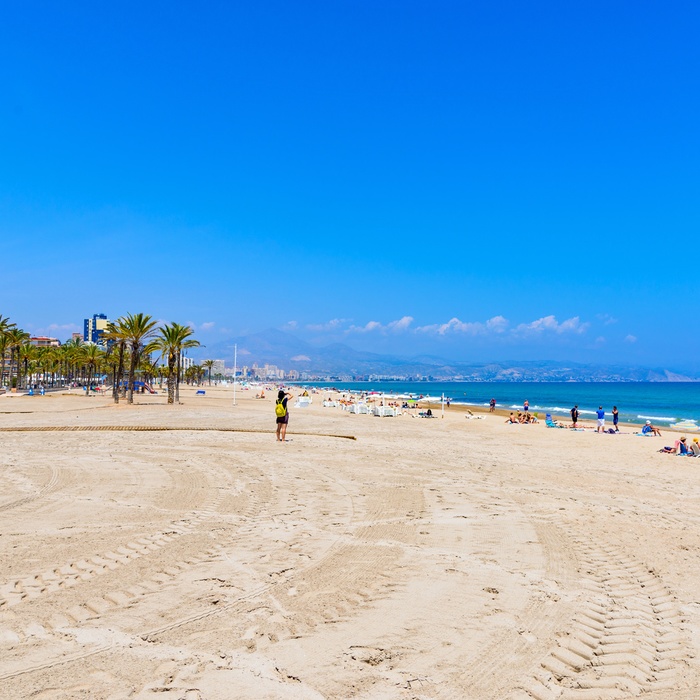 Playa de San Juan i Alicante, Spanien