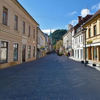 Gågade i Cejles gamle bydel, Slovenien