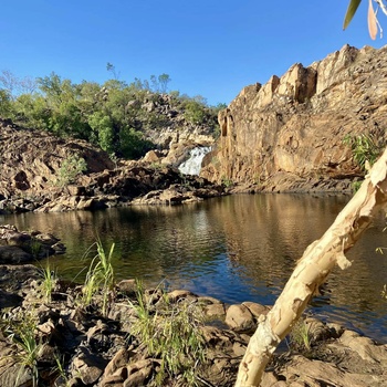 Vandfaldet Edith Falls i Northern Territory