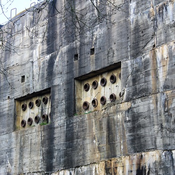 Frankrig, Pas de Calais, Eperlecques - det bastante Blockhaus Blockhaus d'Eperlecques til V2 raketter