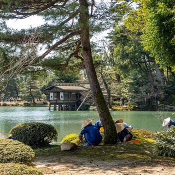 Kenroku-en Garden i Kanazawa, Japan