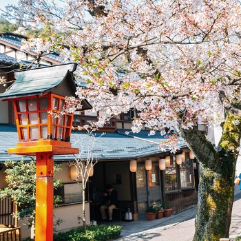 Kurbyen Kinosaki Onsen i Japan