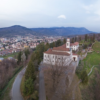 Kostanjevica klosteret og Nova Gorica i Slovenien