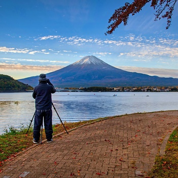 Lake Kawaguchiko og Mt. Fuji - Japan