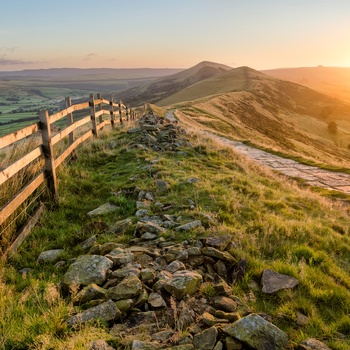 The Great Ridge, Peak District i England