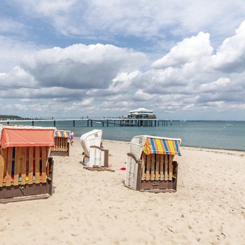 Timmendorfer strand i Slesvig-Holsten - Tyskland