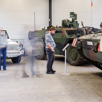 Tyskland, Munster, Deutsches Panzermuseum - et udsnit af udstillingen