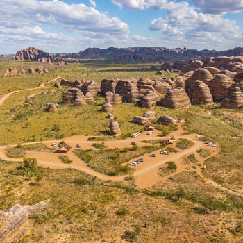 Bungle Bungles i Purnululu National Park nær Kununurra i Western Australia