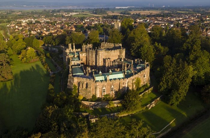 England, Gloucestershire - Berkeley Castle set fra en drone