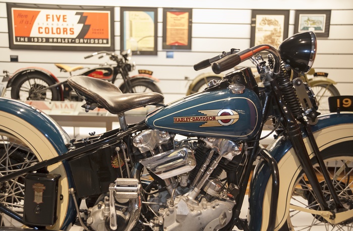 Udstilling i Harley-Davidson Museum i Milwaukee - Foto: Harley-Davidson Museum