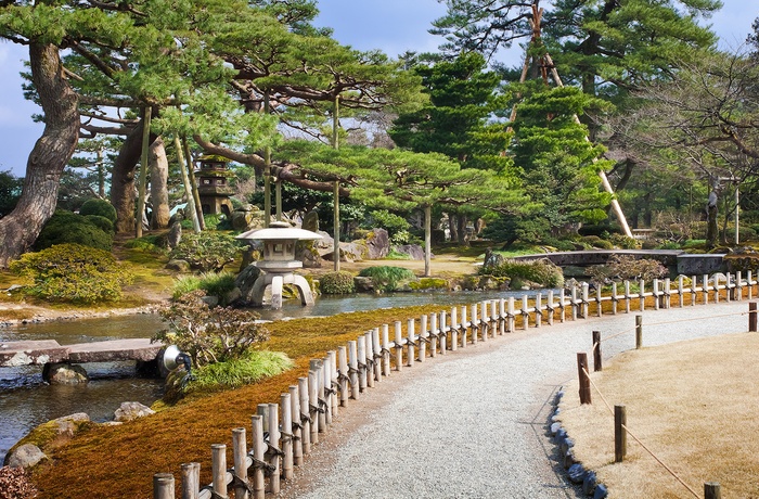 Kenroku-en Garden i Kanazawa, Japan