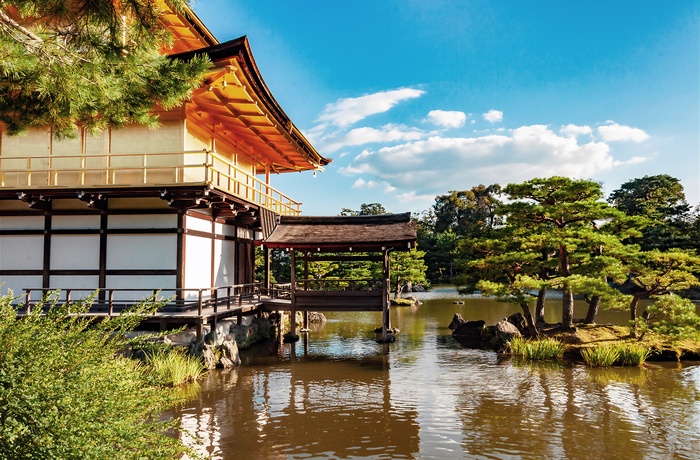 Kinkaku-ji - Den Gyldne Pavillon i Koyto, Japan