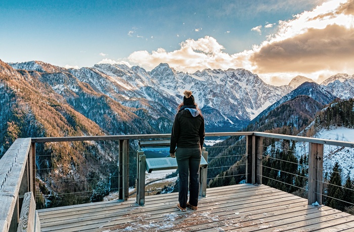 Udsigt over Logar-dalen om vinteren, Slovenien