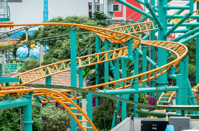 Indendørs forlystelsespark i Mall of America i Minneapolis, USA