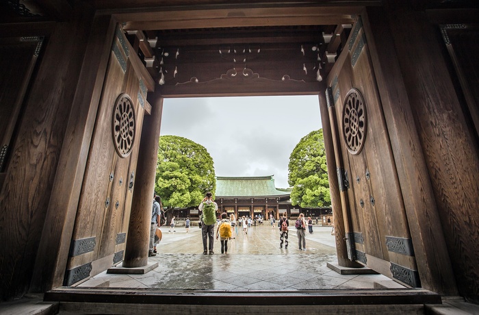 Helligdommen Meiji Shrine i Tokyo, Japan 