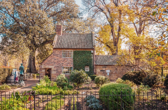 Captain Cooks Cottage i Fitzroy Gardens - Melbourne i Australien