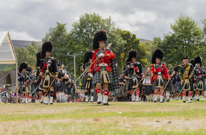 Skotland - sækkepibeband ved Highland Games (Photo VisitScotland & David N Anderson)