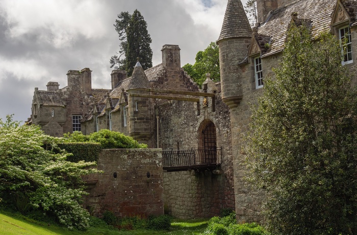 Skotland, Inverness - indgangen til Cawdor Castle