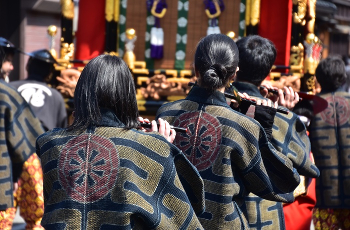 Til festival i byen Takayama, Japan