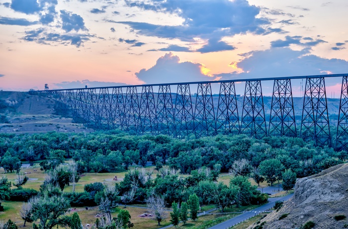 The High Level Bridge i Lethbridge - Alberta i Canada