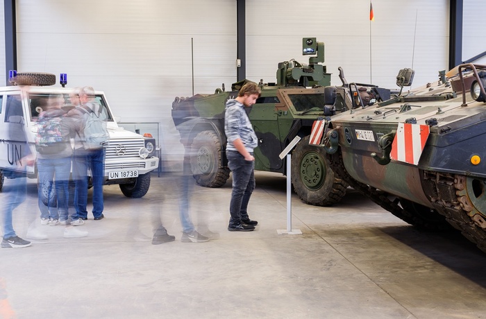 Tyskland, Munster, Deutsches Panzermuseum - et udsnit af udstillingen