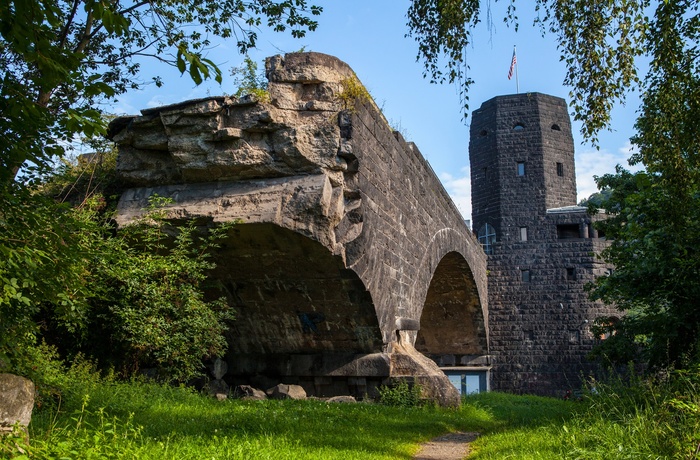 Tyskland, Remagen - et brospand fra den historiske bro over Rhinen