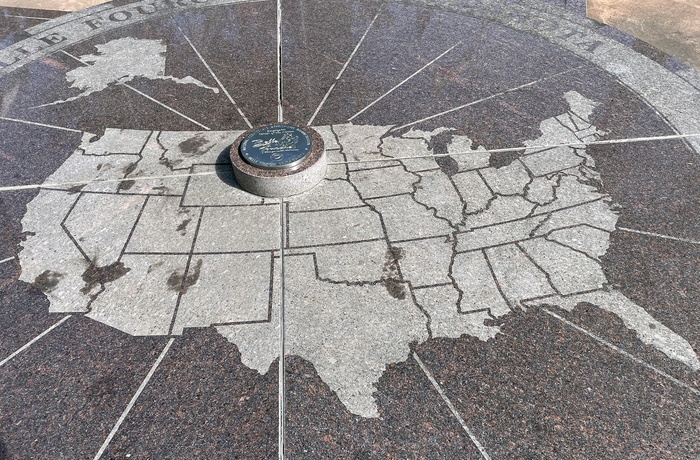 Geographic Center of the Nation Monument i Belle Fourche, South Dakota