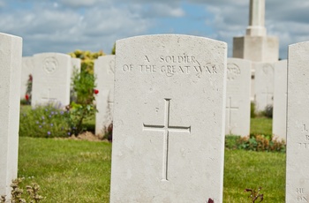 Belgien, Ypres - gravsted for en ukendt soldat på Lone Tree War Cemetery