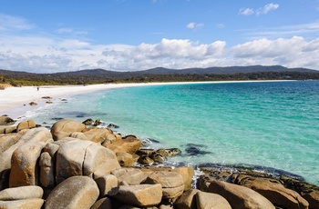 Binalong Bay på Tasmaniens østkyst