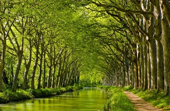 Canal du Midi tæt på Toulouse i sydvestfrankrig