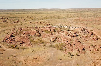 Devels Marbels / Karlu Karlu har stor betydning for de aboriginske traditionelle ejere af jorden, Northern Territory