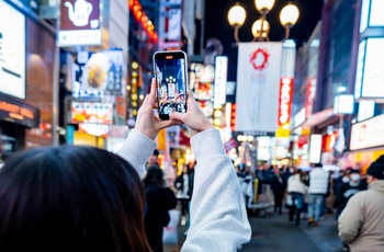 Dotonbori distriktet i Japan