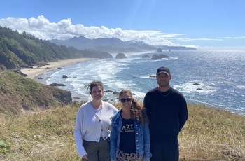 Rejsespecialister besøger Ecola State Park i Oregon