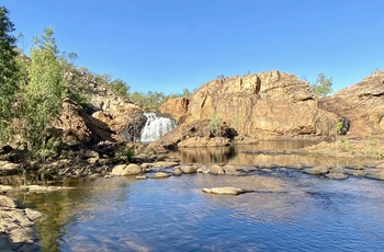 Den øverste del af vandfaldet Edith Falls i Northern Territory