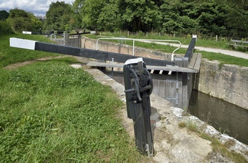 England, Brimscombe, Cotswolds - Griffin's Mill Lock på Thames and Severn Canal