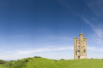 England, Cotswolds - Broadway Tower Gothic bygget i 1799