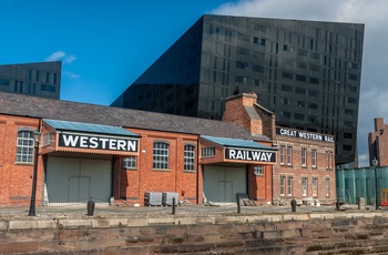 England, Liverpool - Great Western Railway pakhus på Mann Island