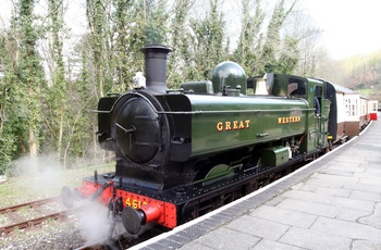 England, Swindon - damplokomativ fra Great Western Railway (Class 5700 0-6-0 Pannier Tank)