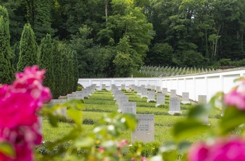 Frankrig, Braine - vue over den danske soldaterkirkegård Cimetiere danois Braine @Flament