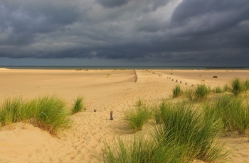 Frankrig, Dunkerque - stranden Plage de Malo-les-Bains hvorfra evakueringen fandt sted