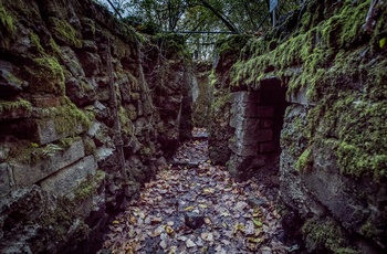 Frankrig, Lorraine, Verdun - skyttegrav ved Butte de Vauquois