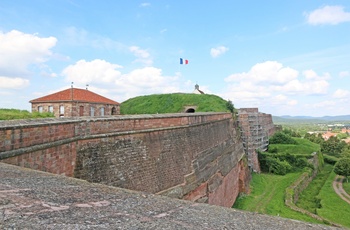 Frankrig, Moselle - udsigt fra muren på Citadelle de Bitche