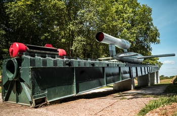 Frankrig, Seine Maritime, Val Ygos - V1 raket på fast affyringsrampe