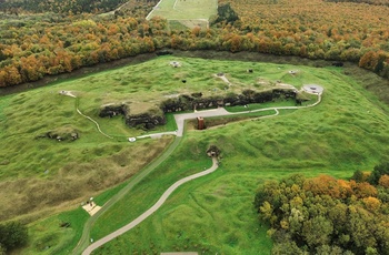 Frankrig, Verdun - luftfoto af Fort de Douaumont