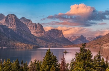 Glacier Lake i Glacier National Park, Montana