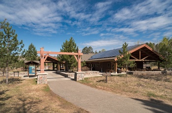 Mary Gibbs Mississippi Headwaters Center i Itasca State Park, Minnesota