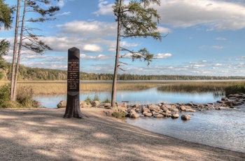 Itasca State Park - her udspringer Mississippi-floden fra, Minnesota